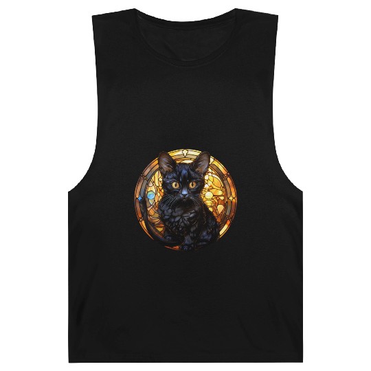 Bombay kitten in stained glass Barnard Tanks