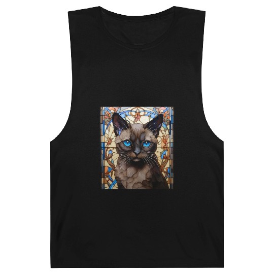 Siamese kitten in stained glass Barnard Tanks