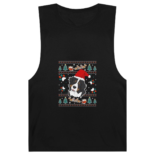 Merry Woofmas Bernese Mountain Dog Barnard Tanks