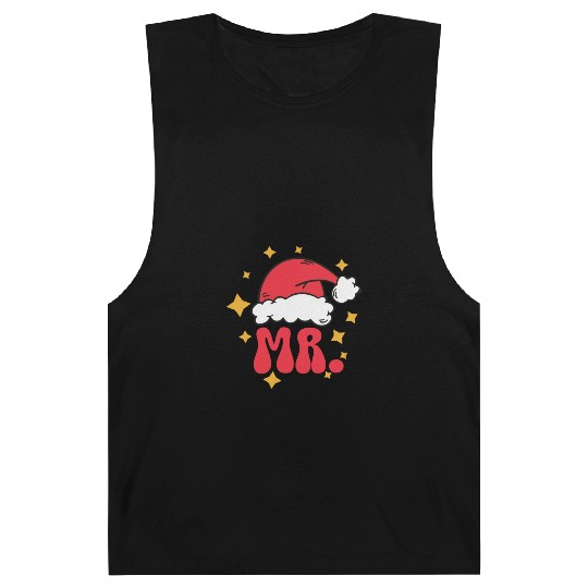 Mr And Mrs Claus Christmas Couples Matching Pajama Barnard Tanks