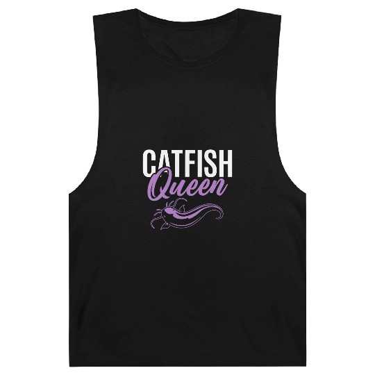 Catfish Queen Catfishing Angler Noodler Fisherman Barnard Tanks