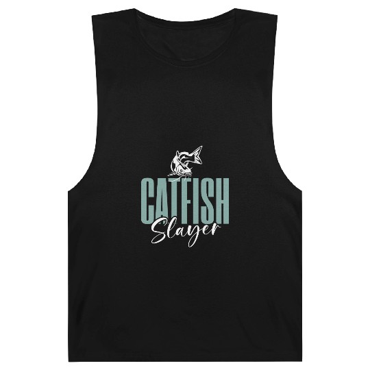 Catfish Slayer Catfishing Angler Noodler Fisherman Barnard Tanks