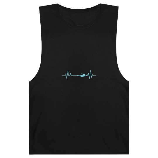 Heartbeat Line Swim Sport Barnard Tanks
