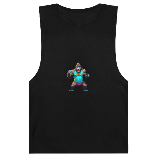 Cartoonish Gorilla Barnard Tanks