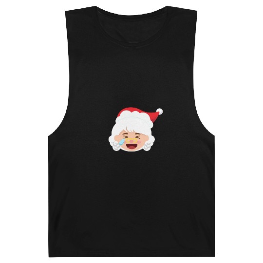 Mrs Claus Emoticons Cry Laughing Loud Christmasmrs Barnard Tanks