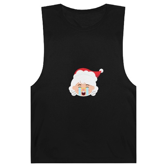 Mrs Claus Emoticons Crying Out Loud Christmasfunny Barnard Tanks