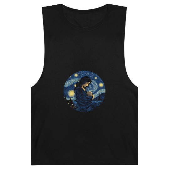 Breastfeeding Starry Night Barnard Tanks Motherhood