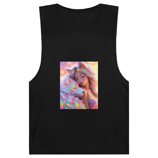 Rainbow Friends - White Wolf and Girl Barnard Tanks