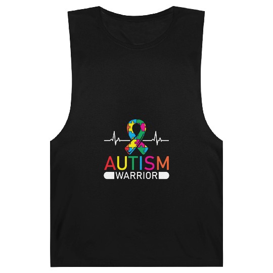 Autism Warrior Autistic Ninja Spectrum Asperger Barnard Tanks