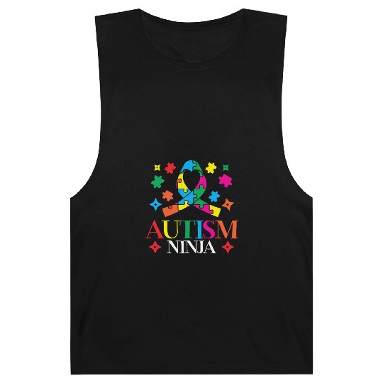 Autism Ninja Asperger Syndrome Spectrum Autistic Barnard Tanks