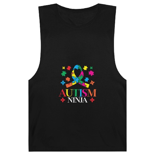 Autism Ninja Asperger Syndrome Spectrum Autistic Barnard Tanks