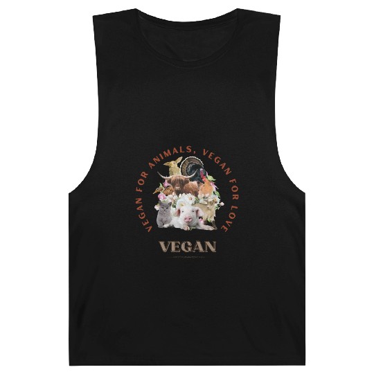 Compassion Circle: Vegan Love Barnard Tanks