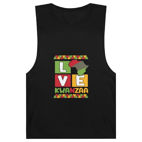 Happy Kwanzaa Vibes Black Heritage Holiday Barnard Tanks