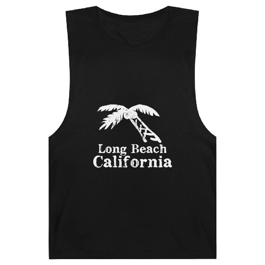 Long Beach California Palm Tree Souvenirs Gifts Barnard Tanks