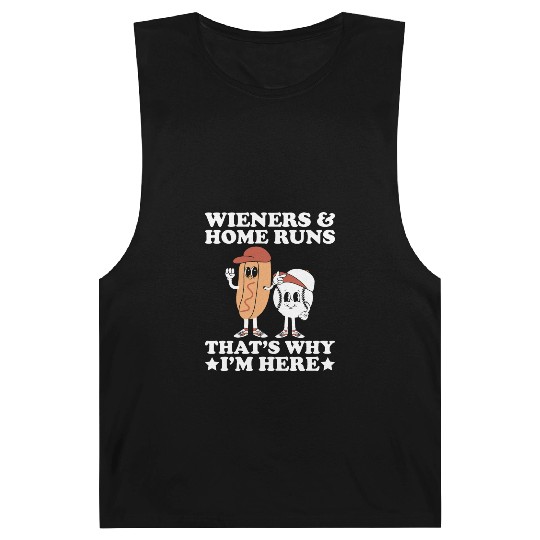 Wieners Home Runs Funny Baseball Player Barnard Tanks