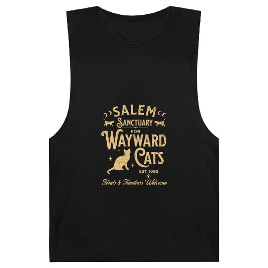 Salem Sanctuary for Wayward Cats Black Barnard Tanks