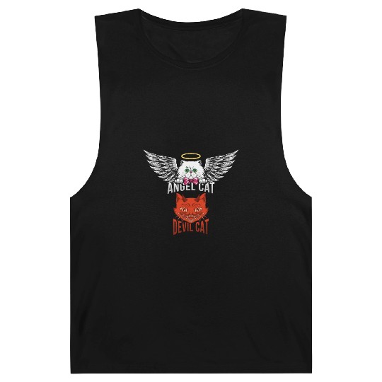 Angel Cat And Devil Cat Barnard Tanks
