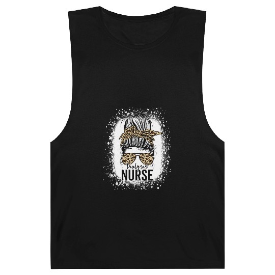 Dialysis Nurse Appreciation Messy Bun Dialysis Barnard Tanks