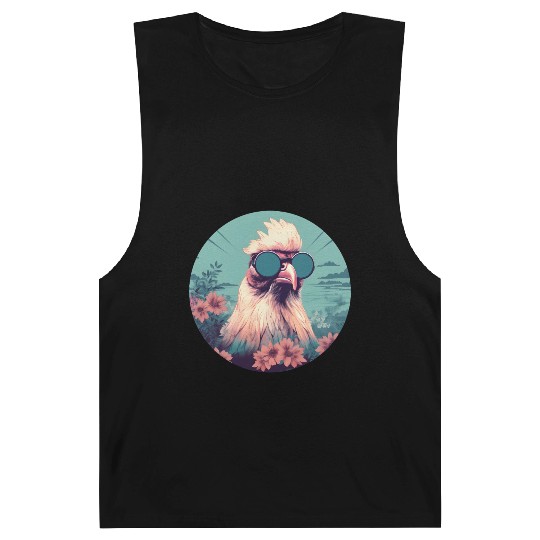 Chicken Lovers Retro 80s 90s Style Barnard Tanks