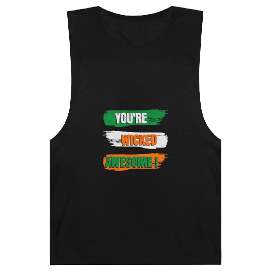 You're Wicked Awesome Graphic Barnard Tanks