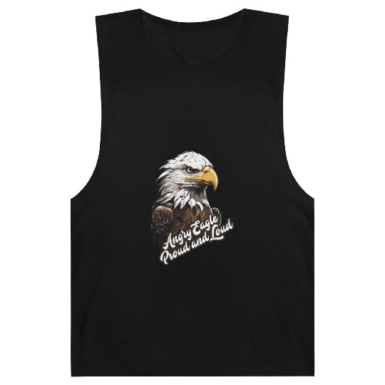 Angry Eagle Proud and Loud Barnard Tanks design