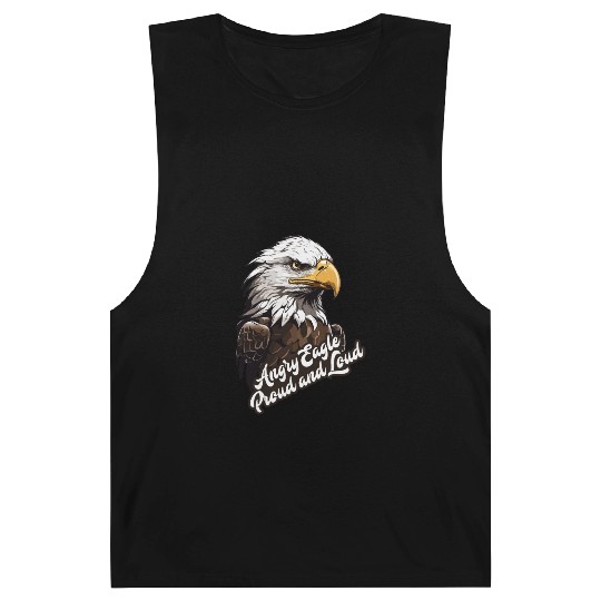 Angry Eagle Proud and Loud Barnard Tanks design
