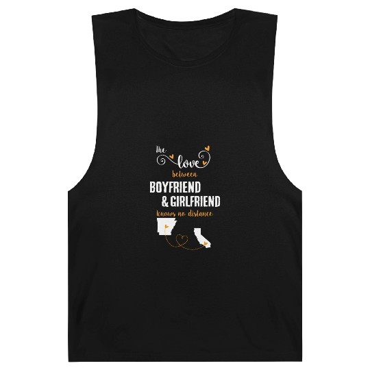 Love Between BF And GF Arkansas To California Gift Barnard Tanks