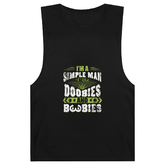 Marijuana Doobies And Boobies Smoking Pot Weed Barnard Tanks