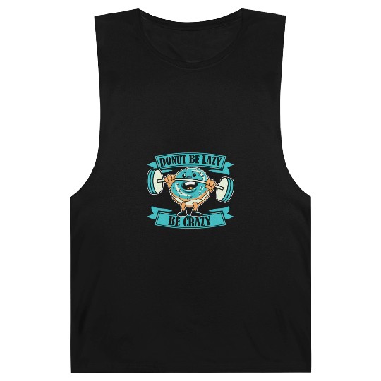 Fitness Donut Funny Donut Gym Barnard Tanks