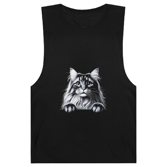 More Treats persian 2- Cute realistic cat drawing Barnard Tanks
