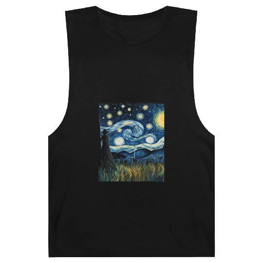 Gardener's Starry Night Barnard Tanks Van Gogh Inspired