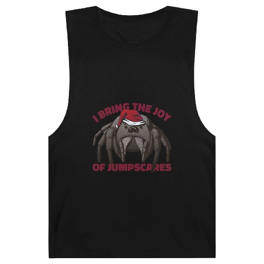 Creepy Christmas Joy Spider Barnard Tanks