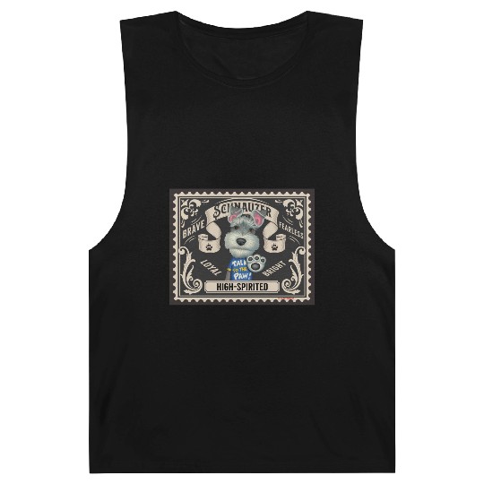 Cute Schnauzer Barnard Tanks