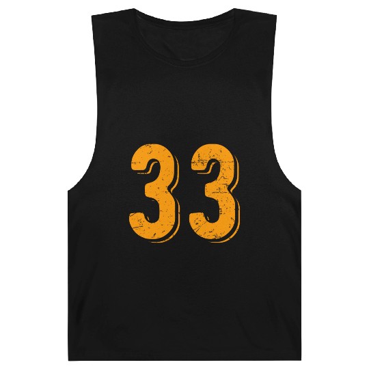 33 Number Vintage Hey Arnold Barnard Tanks