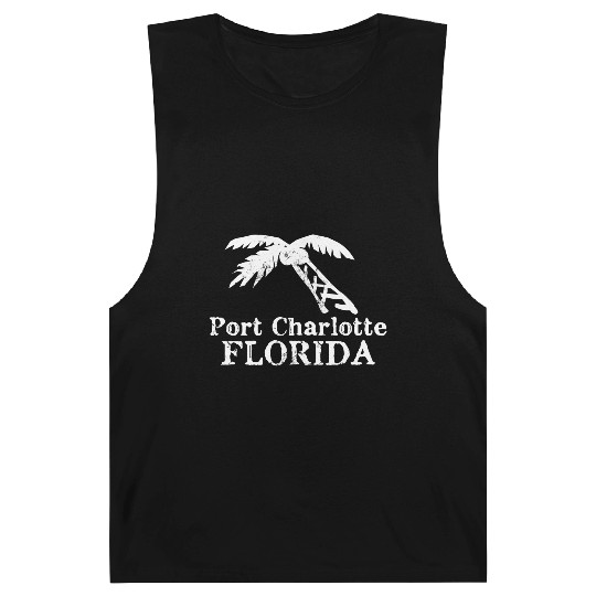 Port Charlotte Florida Palm Tree Souvenirs Gifts Barnard Tanks