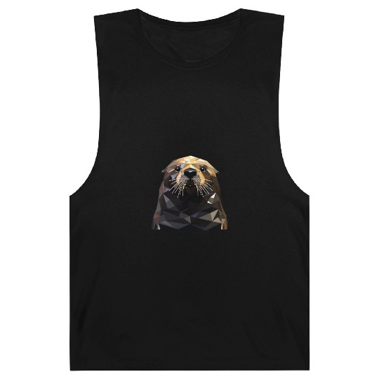 Geometric Style Sea Otter Barnard Tanks