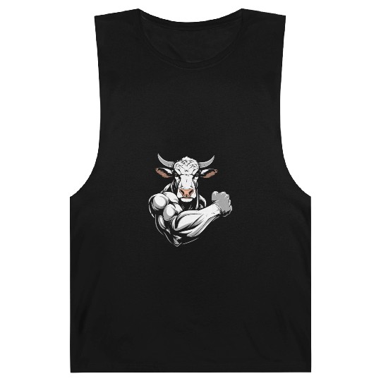 Workout Gym Cow Barnard Tanks