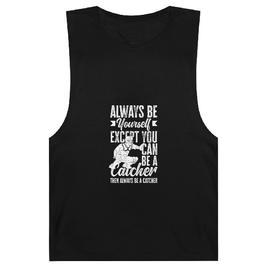 Funny Baseball Catcher Gift Barnard Tanks