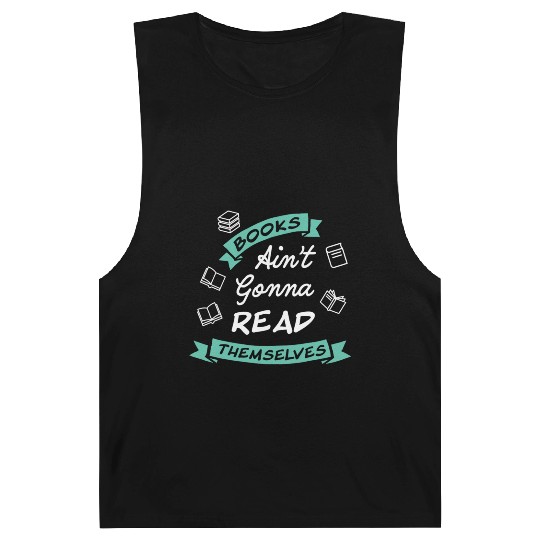 Funny Reading Teacher Bookworm Barnard Tanks