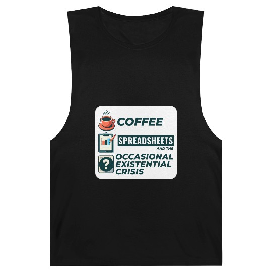 Accountant Bookkeeping Coffee Spreadsheets Funny Barnard Tanks