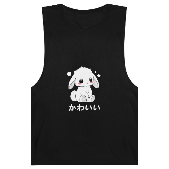 Kawaii Bunny Chibi Animal Japanese Cutesy Style Ae Barnard Tanks