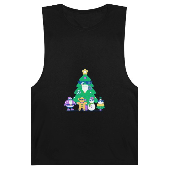 Santa snowman tree funny Christmas day Barnard Tanks
