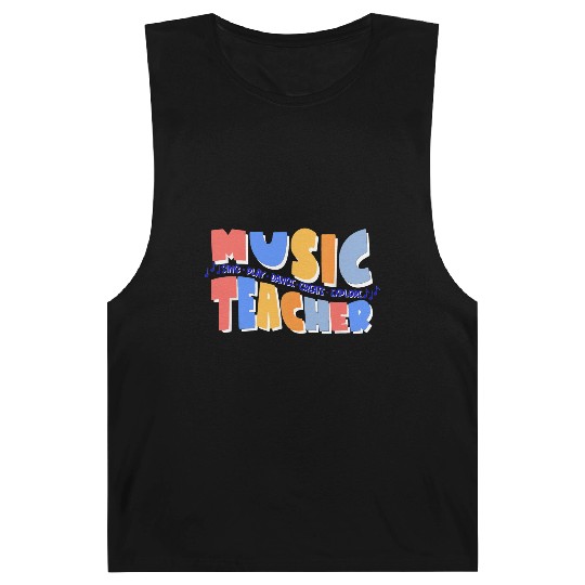 Music Teacher Sing Play Dance Back To School Barnard Tanks