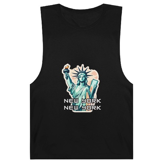 New York - Statue of Liberty Barnard Tanks