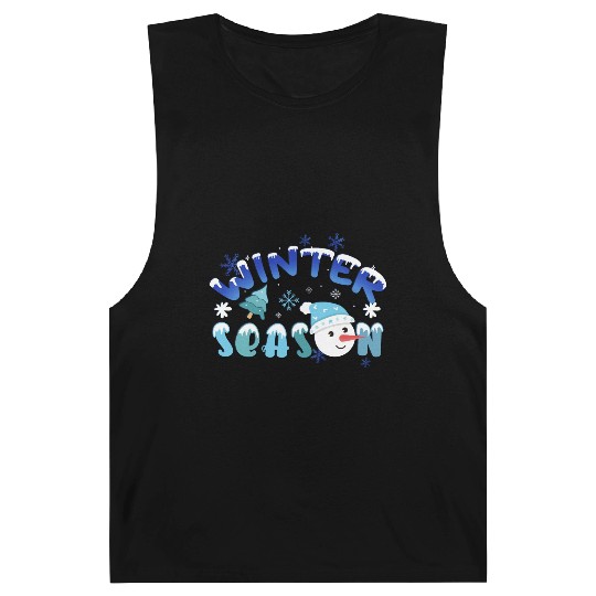 Winter Season Snowman Design Barnard Tanks
