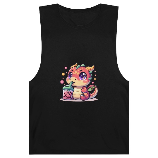 Boba Tea Dragon Kawaii Barnard Tanks