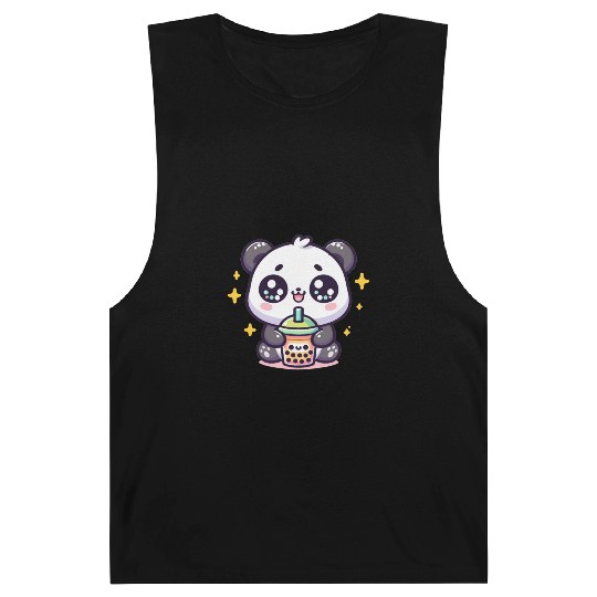 Panda Bubble Tea Boba Kawaii Barnard Tanks