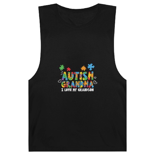 Autism Grandma I Love My Grandson Barnard Tanks