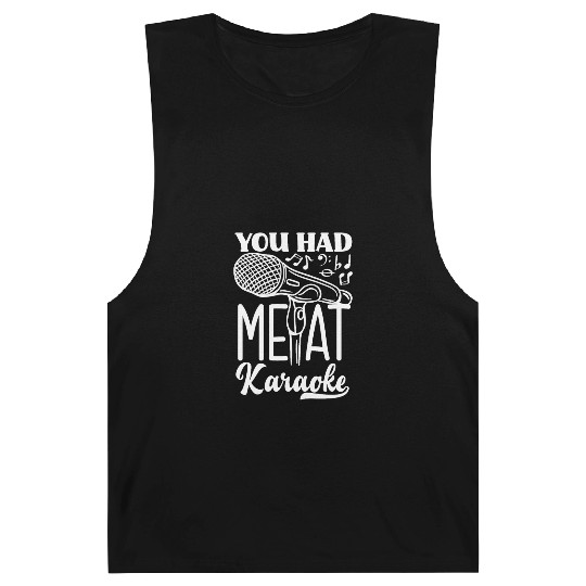 Funny Karaoke Singer Singing Musician Karaoke Gift Barnard Tanks