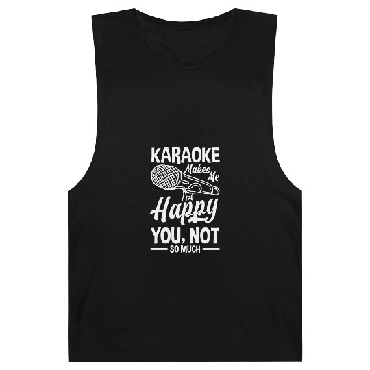 Funny Karaoke Singer Singing Musician Karaoke Gift Barnard Tanks
